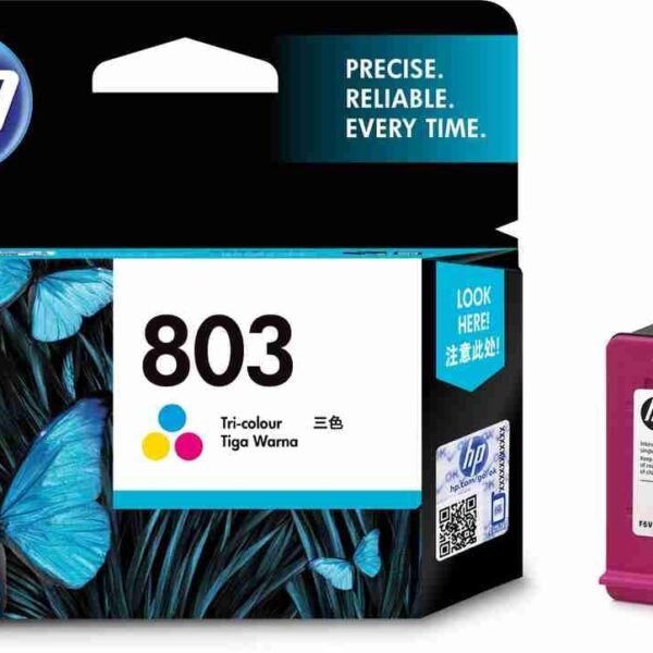 HP 803 colour ink cartridges