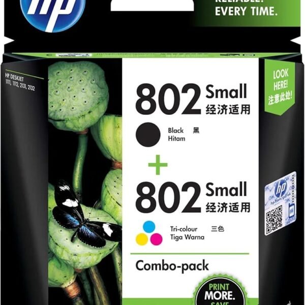 HP 803 color and black ink cartridges